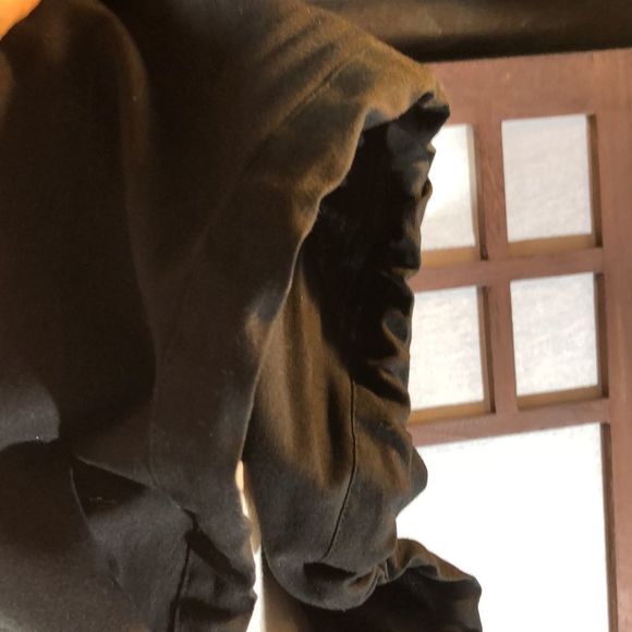 Gap Women's Rayon Black Jacket Blazer Zip up Front Hood X Large - Picture 8 of 12